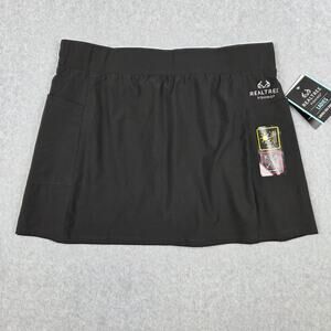 NWT Realtree Skort Womens Size XL (16-18) UPF50 Pockets Black